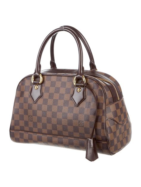 Damier Ebene leather handbags